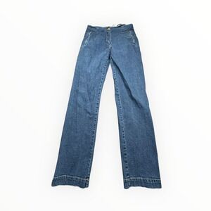 Blue Willis Jeans Women 42 Blue Wide Leg High Waist Vintage Cotton Spandex 31x29